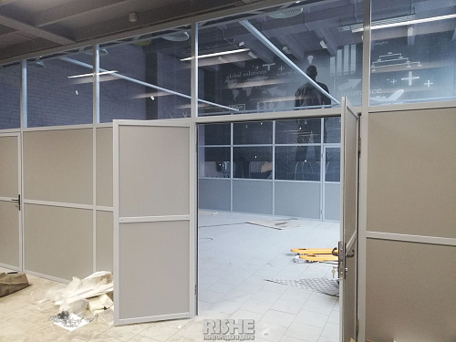 Перегородки S2 производственные комбинированные алюминиевые  Перегородки S2 производственные комбинированные алюминиевые